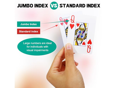 12 Pack Large Print Playing Cards for Seniors