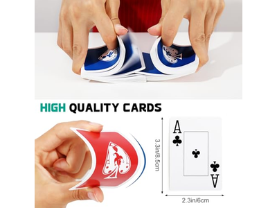 12 Pack Large Print Playing Cards for Seniors