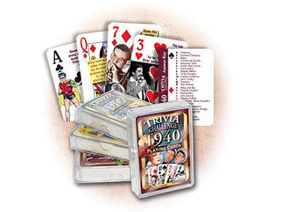1940 Trivia Playing Cards