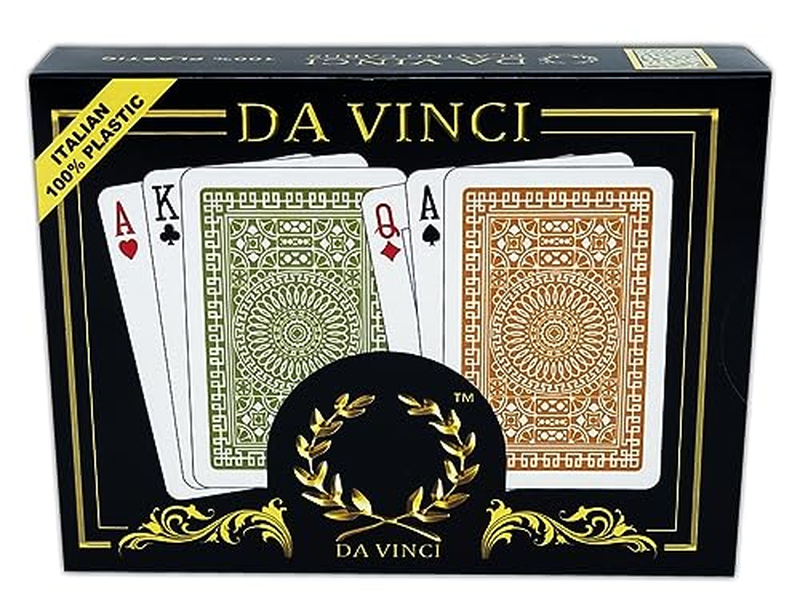 2 Deck Set with Hard Shell Case and 2 Cut Cards