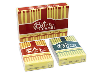 2 Decks of Waterproof Plastic Playing Cards
