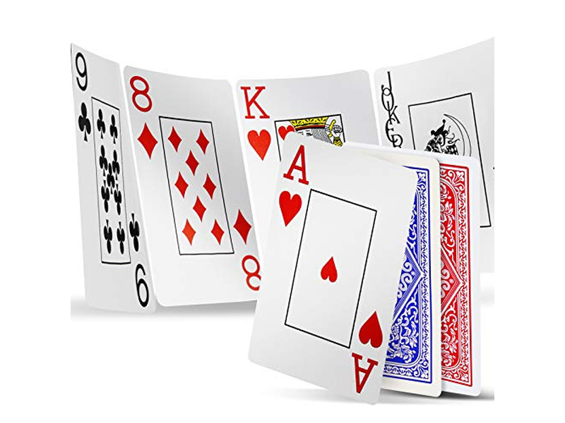 2 Decks Waterproof Plastic Poker Cards for Texas Holdem Poker Go Fish