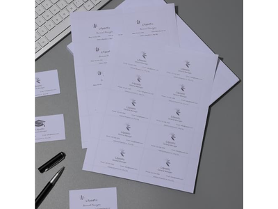 250 Piece Blank Printable Business Cards