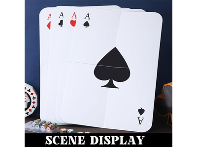 4 Pcs Jumbo Playing Cards Giant Deck of Cards