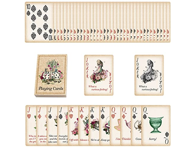 Alice Playing Cards Poker for Tea Party Game