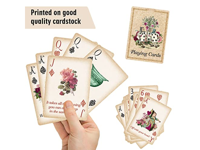 Alice Playing Cards Poker for Tea Party Game