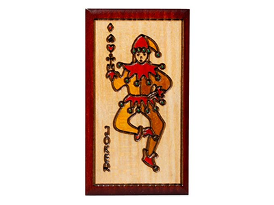 Artisan Owl Polish Handmade Four Suited Joker Card