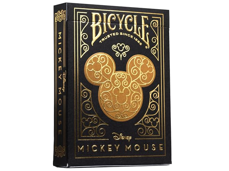 Bicycle Disney Mickey Mouse Inspired Black and Gold Playing Cards
