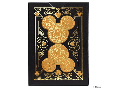 Bicycle Disney Mickey Mouse Inspired Black and Gold Playing Cards