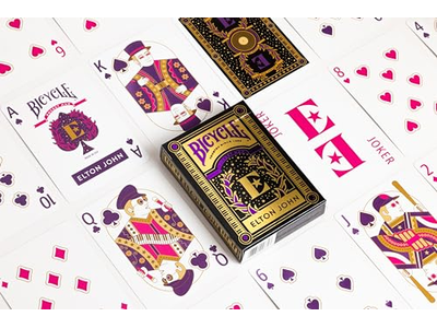 Bicycle Elton John Purple Playing Cards