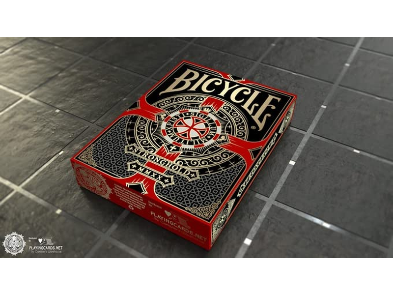Bicycle Stronghold Crimson Playing Cards