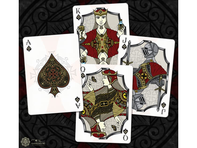 Bicycle Stronghold Crimson Playing Cards