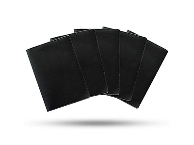 Black Card Wallets 5 Pack with Wild Jokers