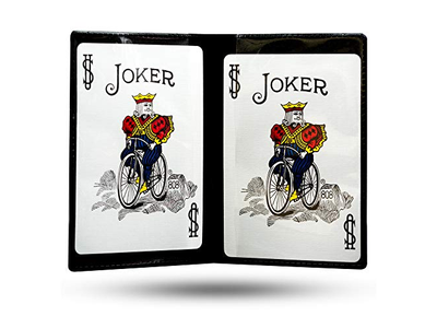Black Card Wallets 5 Pack with Wild Jokers