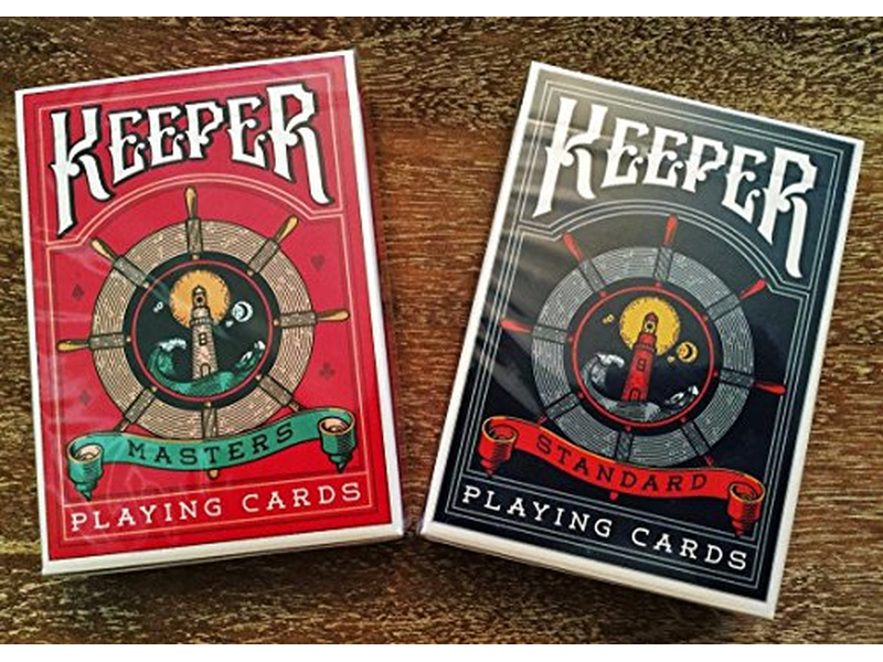 Blue and Red Keepers Playing Cards