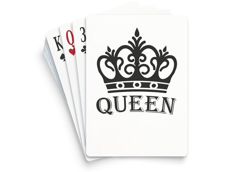 CafePress King and Queen Couple Standard Size Playing Cards