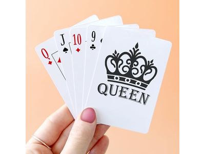 CafePress King and Queen Couple Standard Size Playing Cards