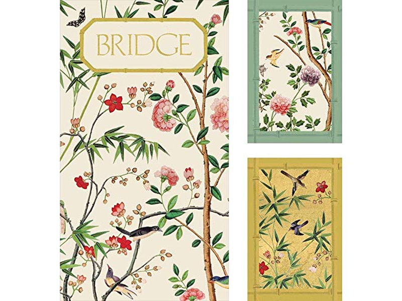 Caspari Chinese Wallpaper Bridge Gift Set in Blue
