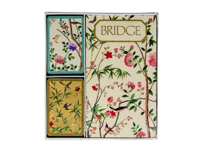 Caspari Chinese Wallpaper Bridge Gift Set in Blue