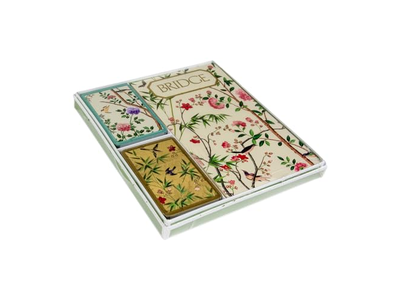 Caspari Chinese Wallpaper Bridge Gift Set in Blue