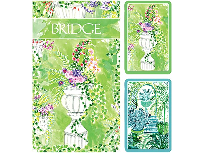 Caspari Jardin De Luxembourg Large Type Bridge Gift Sets