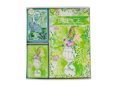 Caspari Jardin De Luxembourg Large Type Bridge Gift Sets