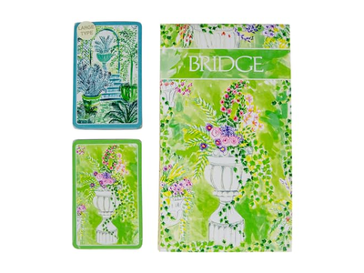 Caspari Jardin De Luxembourg Large Type Bridge Gift Sets