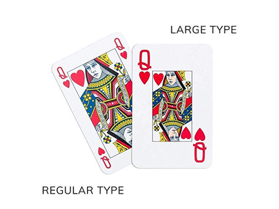 Caspari Palms Large Type Playing Cards