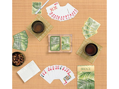 Caspari Palms Large Type Playing Cards