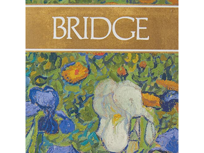 Caspari Van Gogh Irises Bridge Gift Set Includes Double Deck of Cards