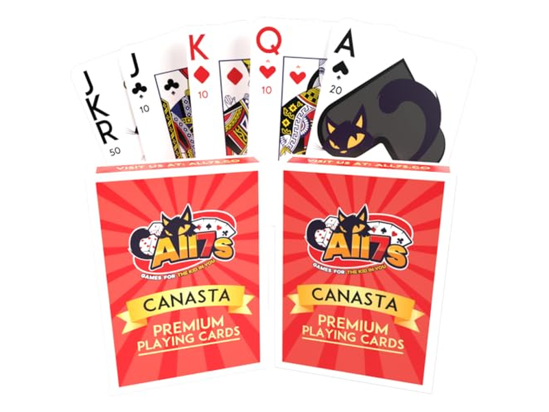Classic Canasta Cards with Point Values