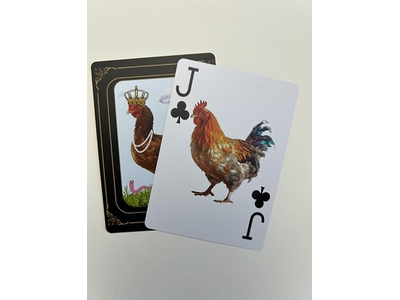 Crazy Chicken Lady Playing Cards