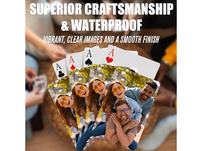 Custom Playing Cards Personalized with Photo Text