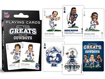Dallas Cowboys All Time Greats Playing Cards