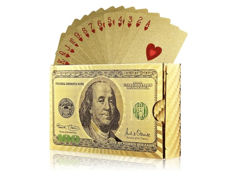Durable and Waterproof Gold Diamond Playing Cards