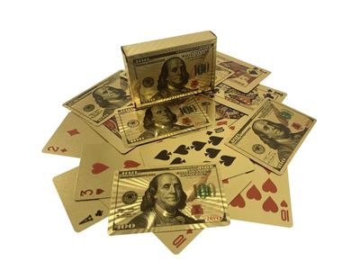 Durable and Waterproof Gold Diamond Playing Cards