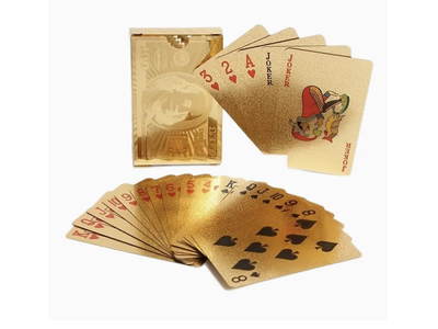 Durable and Waterproof Gold Diamond Playing Cards