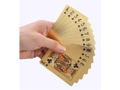 Durable and Waterproof Gold Diamond Playing Cards