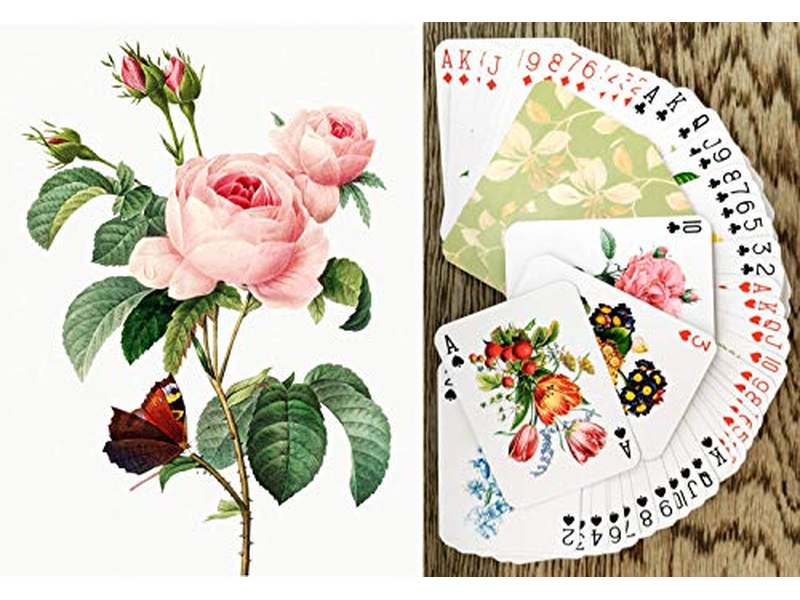Flowers Roses Playing Cards