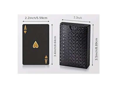 Gold Waterproof Playing Poker Cards