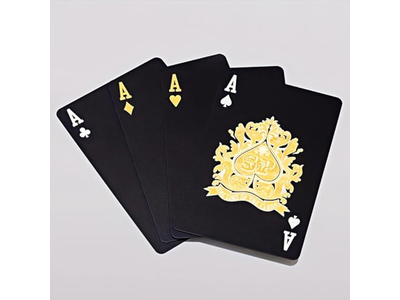 Gold Waterproof Playing Poker Cards