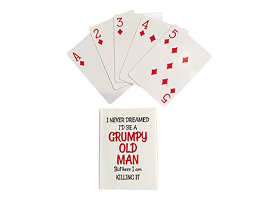 Grumpy Old Man Jumbo Index Playing Cards