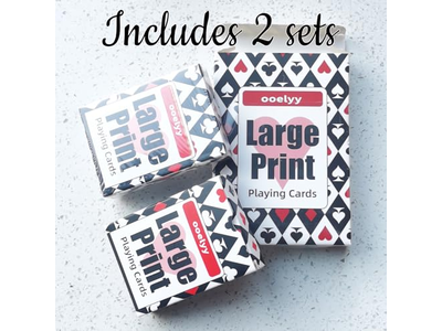 Large Print Low Vision Playing Cards
