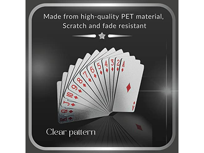 Magic Kiss Waterproof Gold and Silver Foil Poker Playing Cards