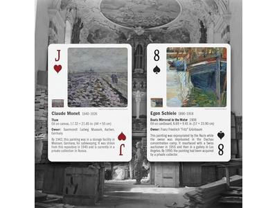 Monuments Men and Women Standard Poker Playing Cards