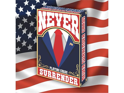 Never Surrender Trump Playing Cards