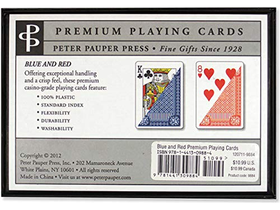 PETER PAUPER PRESS Plastic Playing Cards Value Pack