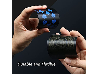 Premium Plastic Waterproof Black Playing Poker Cards