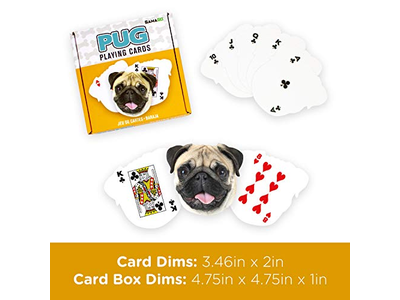 Pug-Shaped Playing Cards