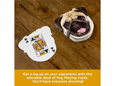 Pug-Shaped Playing Cards